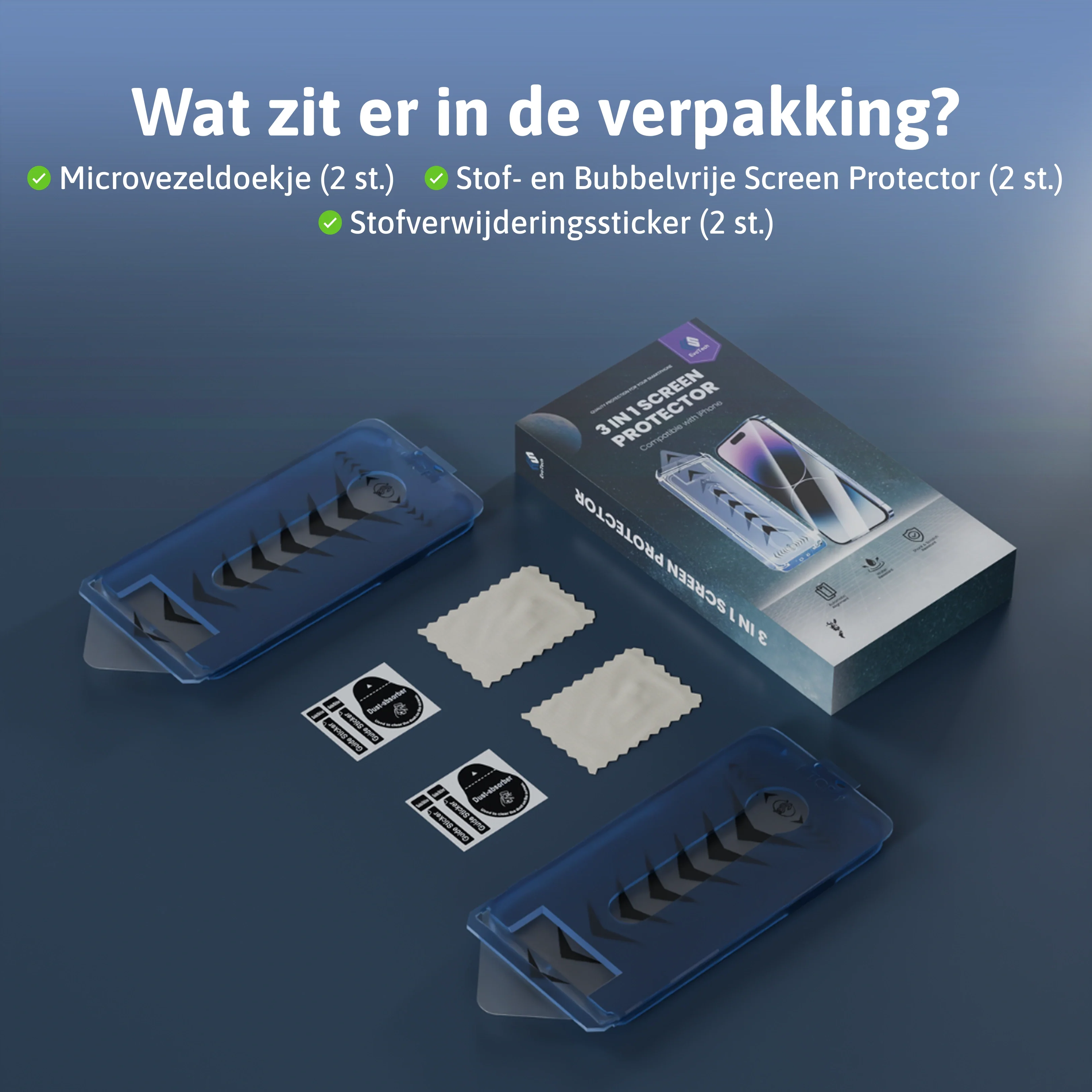 Stof- en Bubbelvrije Screen Protector - iPhone - Image 11